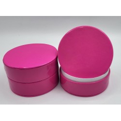 Look cuir boite ronde fuchsia